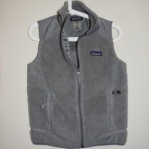 Patagonia retro pile vest size small gray